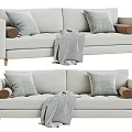 Modern double sofa 3d model