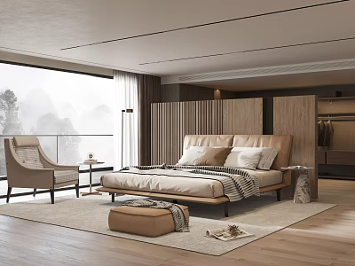 Modern POLTRONA FRAU Bedroom 3d model