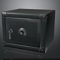 Green Metal Safe With Secure Lock And Sturdy Metal Trim Design