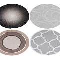 Round Rugs With Various Geometric Patterns And Modern Textured Designs For Home Decor