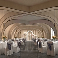 Modern Ballroom 3d model