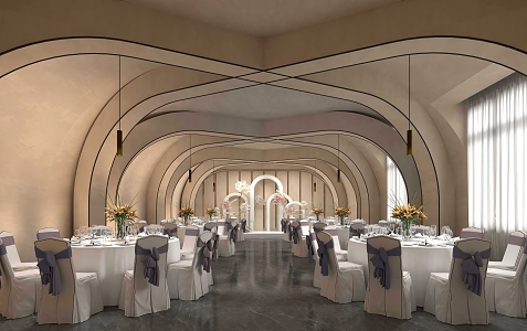 Modern Ballroom 3d model