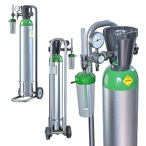 Medical facilities medical oxygen cylinder 3d model