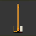 Yellow Vertical Mast Lift Equipment With Elevated Platform For Industrial Use
