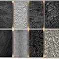 Various Natural Stone Texture Samples With Different Patterns And Color Tones