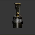 Vintage Model Train Design With Green Body Black Smoke Stack Red Wheels And Gold Accents