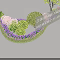 Roadside Facilities Featuring Well Trimmed Shrubs Colorful Flowers And Green Trees