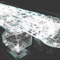 Futuristic SciFi Spaceship Model Featuring Metal Frame Cockpit Window And Thrusters 3d model
