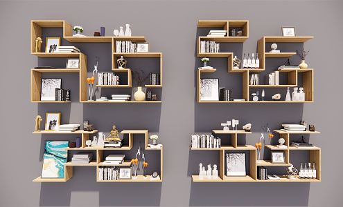 Modern wall shelf 3d model