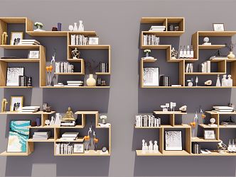 Modern wall shelf 3d model