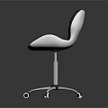 Modern Office Chair With Diamond Stitched Upholstery And Chrome Base With Swivel Wheels