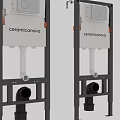 Corominova Plumbing Device With Metal Frame White Pipe And Control Panel
