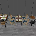 Stylish Outdoor Dining Table Set With Wooden Tables Rattan Chairs And Table Settings