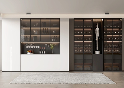 Modern Wine Cabinet 3d model