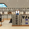 Modern Clothing Store Interior With Stylish Mannequins And Fashion Apparel Displays