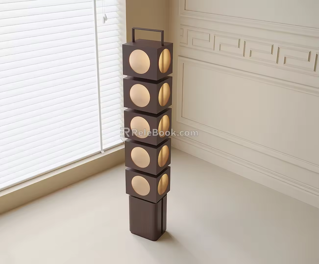 Middle style floor lamp 3d model