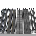 Escalator Handrail Elevator Escalator Parallel Ladder Lift 3d model