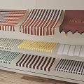 Colorful Striped Awnings with Various Patterns Including Angelina Design