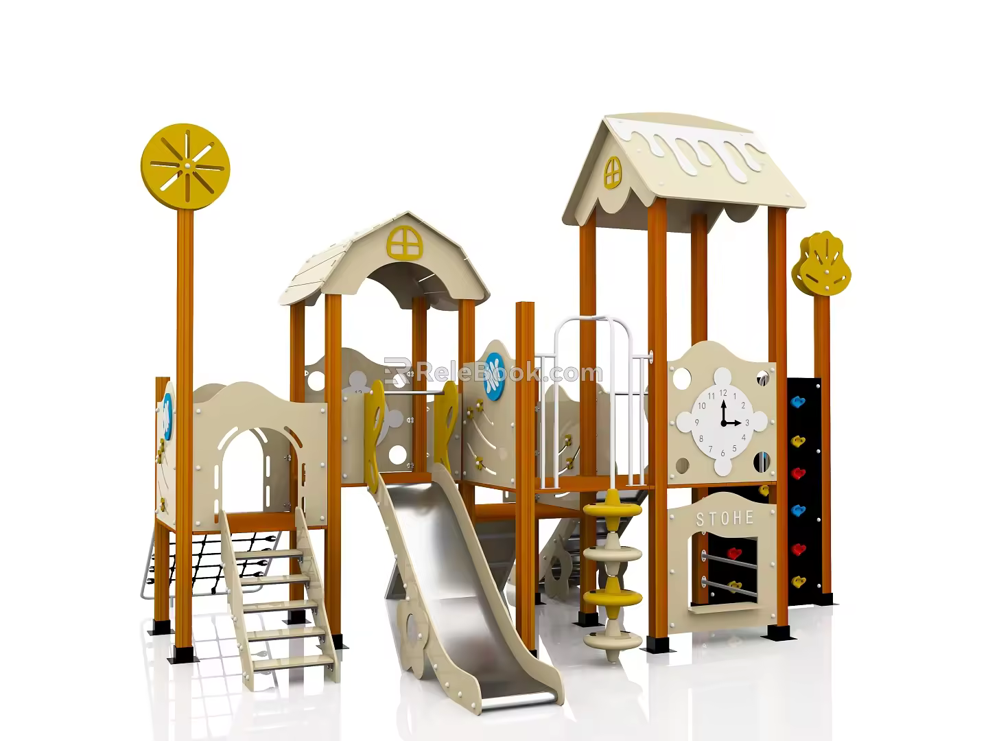 Modern slide amusement equipment 3d model