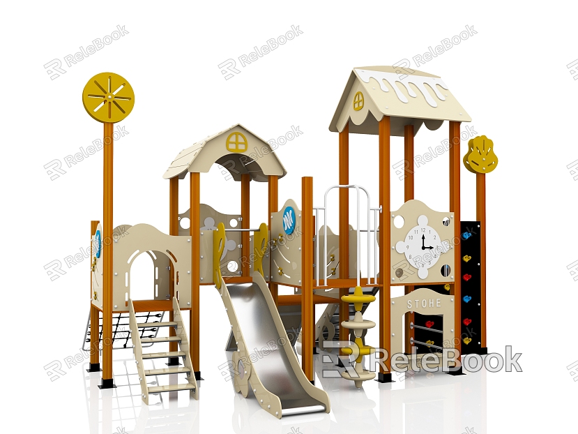 Modern slide amusement equipment model