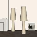Modern Cream Style Floor Lamp 3d model