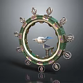 Floor Clock Big Clock Retro Clock Retro Clock Retro Clock Large Clock Pendulum Furnishings 3d model