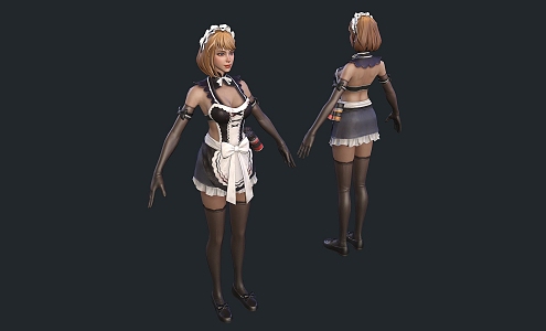 Maid 3d model