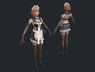 Maid 3d model