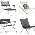 Modern Leisure Chairs With Metal Frames Woven Seats And Soft Cushions In Various Styles