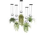 Modern hanging basket green plant hanging basket 3d model