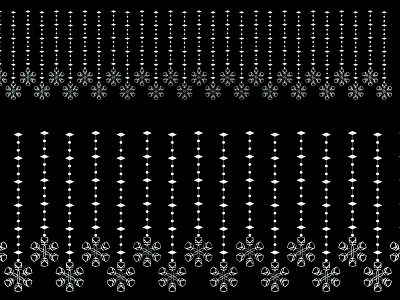Snowflake Shaped Decorative Lights With Hanging String Design For Festive Home Decor 3d model