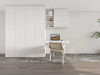 Modern Wardrobe Bookcase Wardrobe 3d model