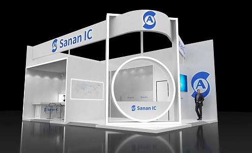 Modern Exhibition Sanan Integrated Flat 3d model