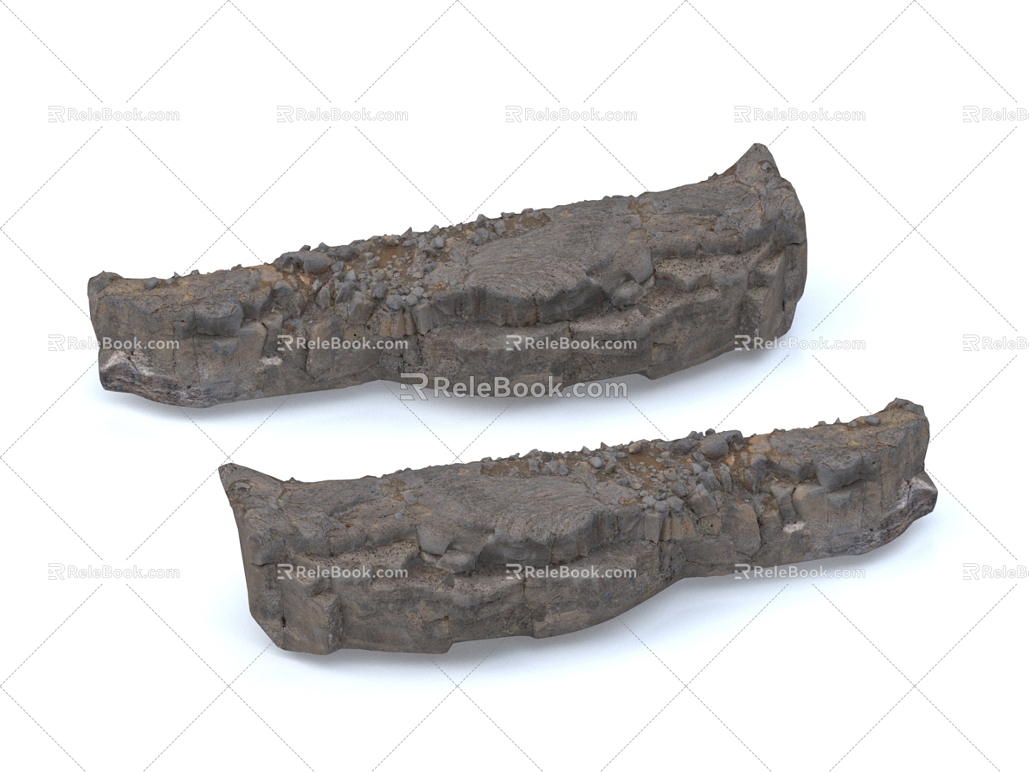 Modern Rock Stone Stone Block Boulder 3d model