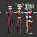 Four Colorful Animated Characters In Different Outfits With Pigtails And Standing Poses On Reflective Floor