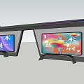 Platform Bus Station Platform Intelligent Bus 3d model