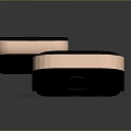 Smart Door Lock With Numeric Keypad Fingerprint Recognition And Modern Black Gold Finish Design