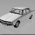 Classic White Vintage Car With Retro Exterior Design And Sleek Body Lines