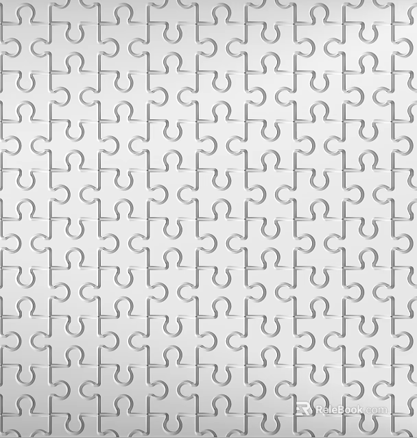 Modern Gray Background Wall With Repeating Geometric Patterns And Abstract Design 3d model 