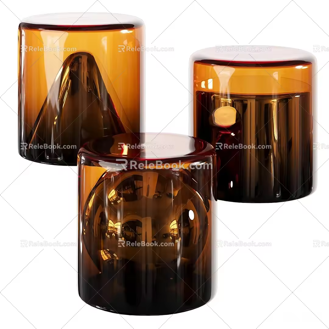 Modern Coffee Table Round Coffee Table Side Table Coffee Table Combination Acrylic Coffee Table Acrylic Side Table Side Table Coffee Table Combination 3d model