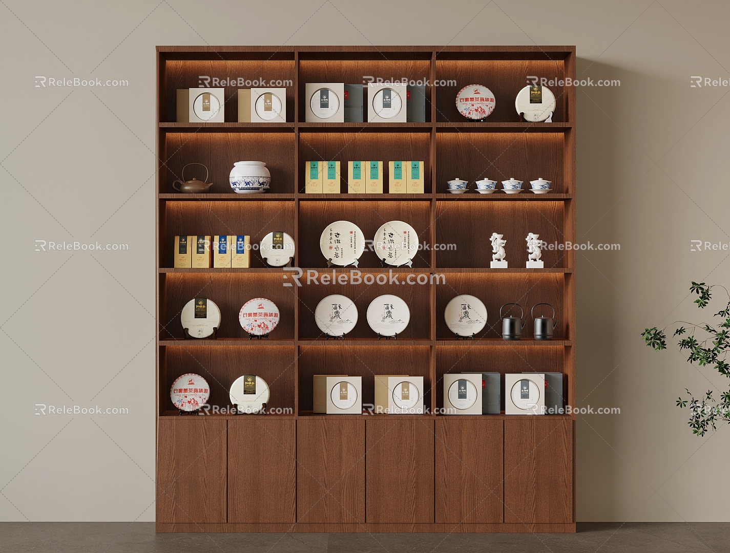 New Chinese Tea Cabinet 3d model