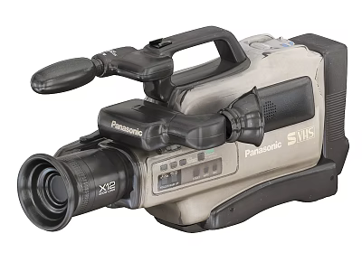 Panasonic S VHS Camcorder Digital Video Recorder With Ergonomic Handle And X12 Lens 3d model