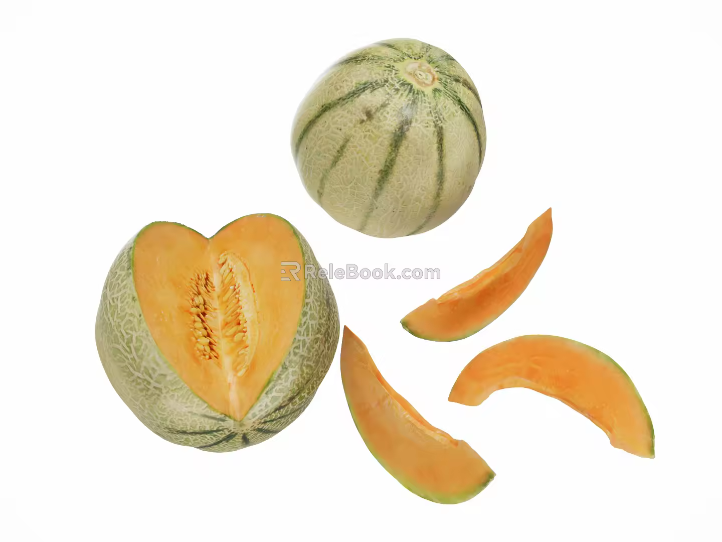 Modern Hami Melon Fruit 3d model