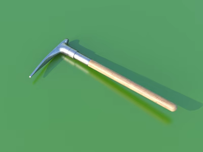 High Quality Hardware Tools Pickaxe With Metal Head And Wooden Handle 3d model