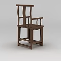 Traditional Chinese Wooden Chair Furniture With Armrests And Backrest Design