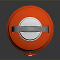 Portable Insulated Container With Orange Gray Design Handle Lid And Spout