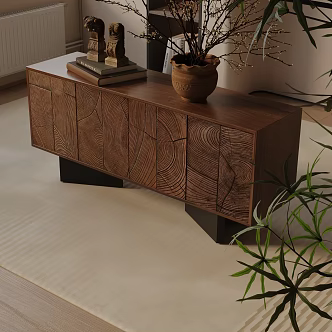 Modern Entrance Cabinet 3d model