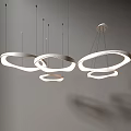 Modern Circular Pendant Lights With Multiple Ring Shapes For Minimalist Interior 3d model