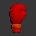 Red Boxing Glove Essential Sports Equipment for Training and Fitness