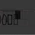 Modern mirror Dressed mirror Full-length mirror 3d model
